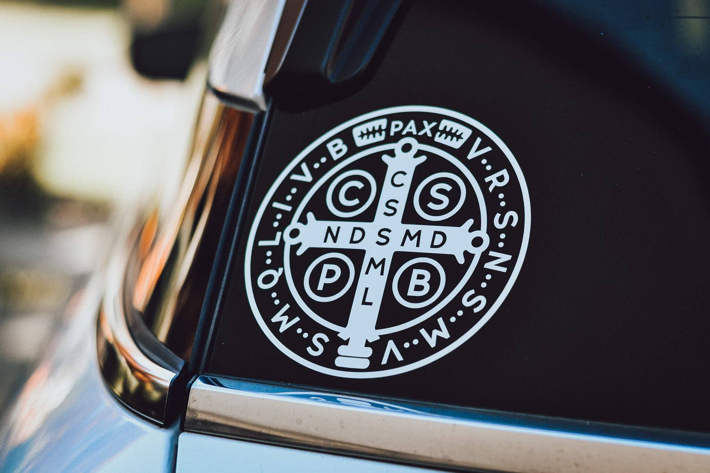 Saint Benedict Medal Catholic Car Decal
