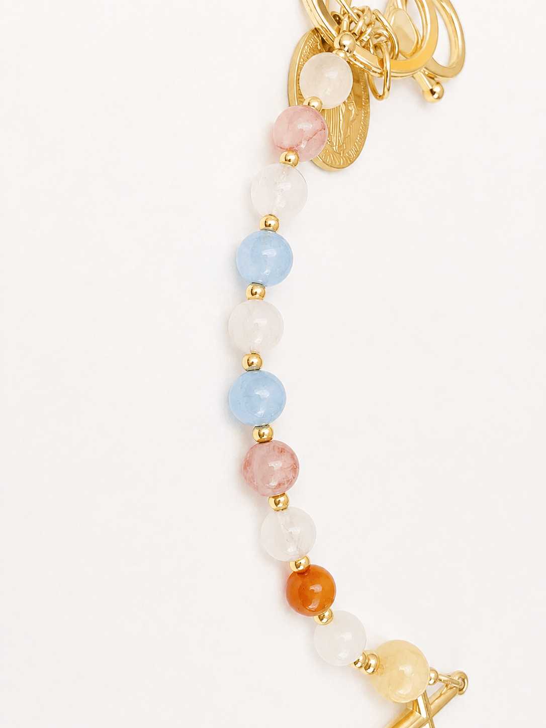 Rosary Decade Charm Keychain