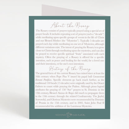 Rosary Card | Titles of Jesus | Christmas