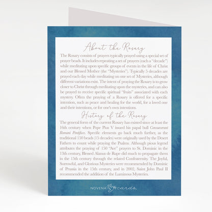 Rosary Card | Nativity | Christmas