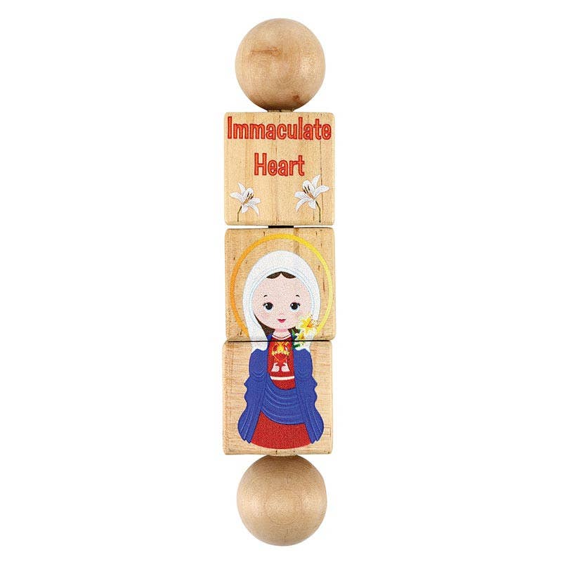 Mother Mary Rotating Puzzle: 6.5" L x 1.5" W