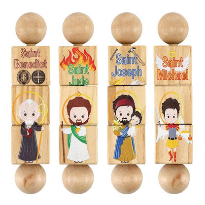 Mighty Men Saints Rotating Puzzle: 6.5" L x 1.5" W