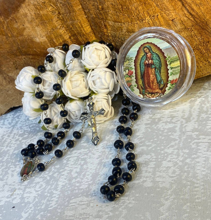20" Our Lady of Guadalupe Wooden Rosary    