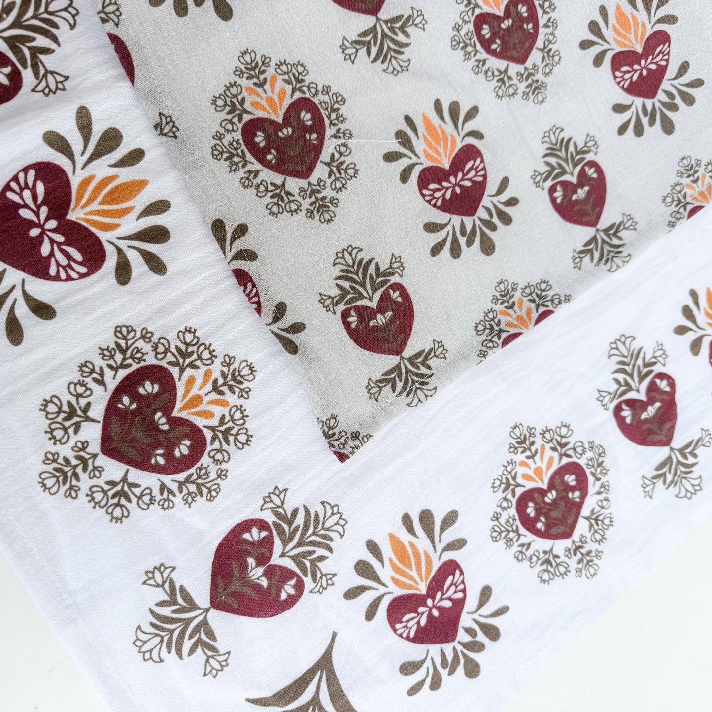 Holy Family Hearts Tea Towel Set