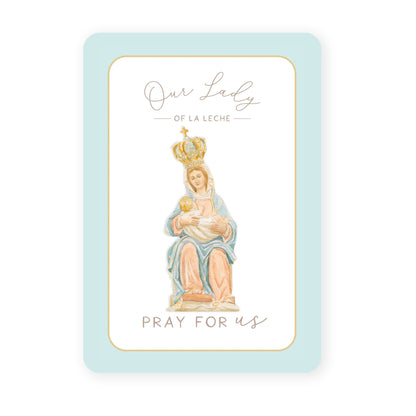 Our Lady of La Leche Prayer Card | Pray for Us