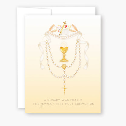 Rosary Card | Sacrament | First Holy Communion