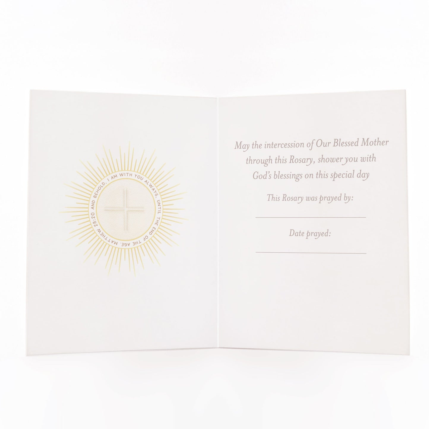 Rosary Card | Sacrament | First Holy Communion