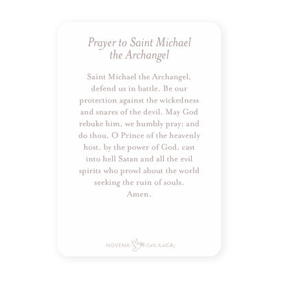 St. Michael the Archangel | Pray for Us |  Prayer Card