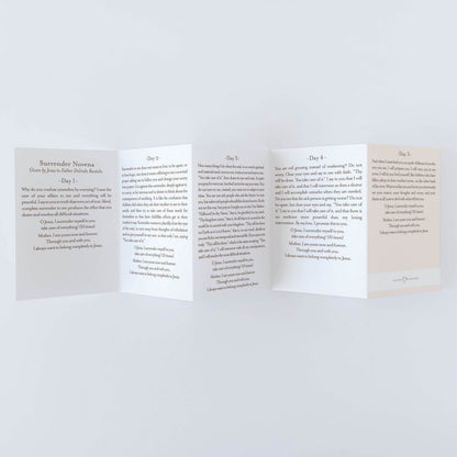 Surrender Novena Prayer Card | Beige